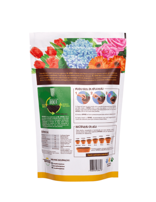Fertilizante Orgânico Flores Mr. Spike 330g