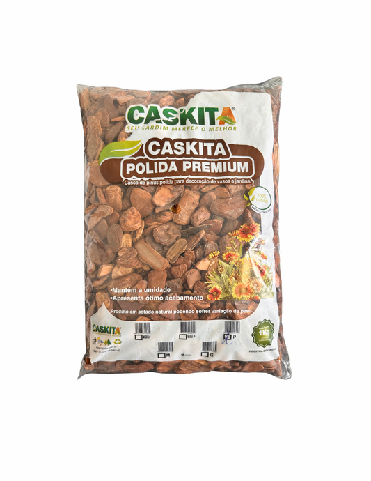 Casca de Pinus Polida Premium - 1kg