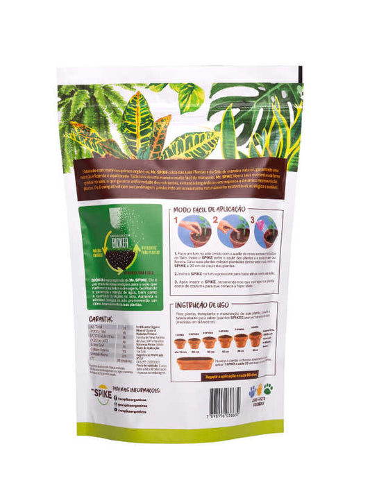 Fertilizante Orgânico Mr. Spike Plantas Verdes, Folhagens & Arbustos