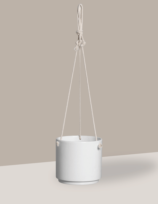 Cachepô Vidar Branco Pendente