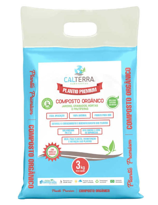 Substrato Terra Composto Orgânico Premium Calterra 3kg