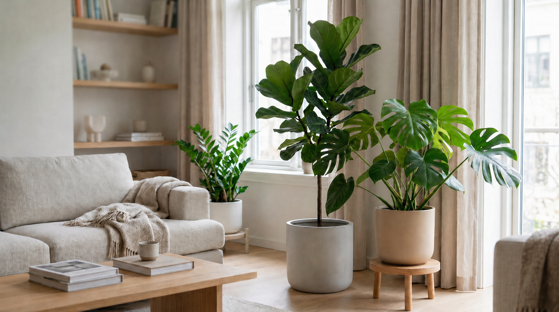 Plantas grandes para sala: como escolher a espécie ideal para decorar com estilo e praticidade
