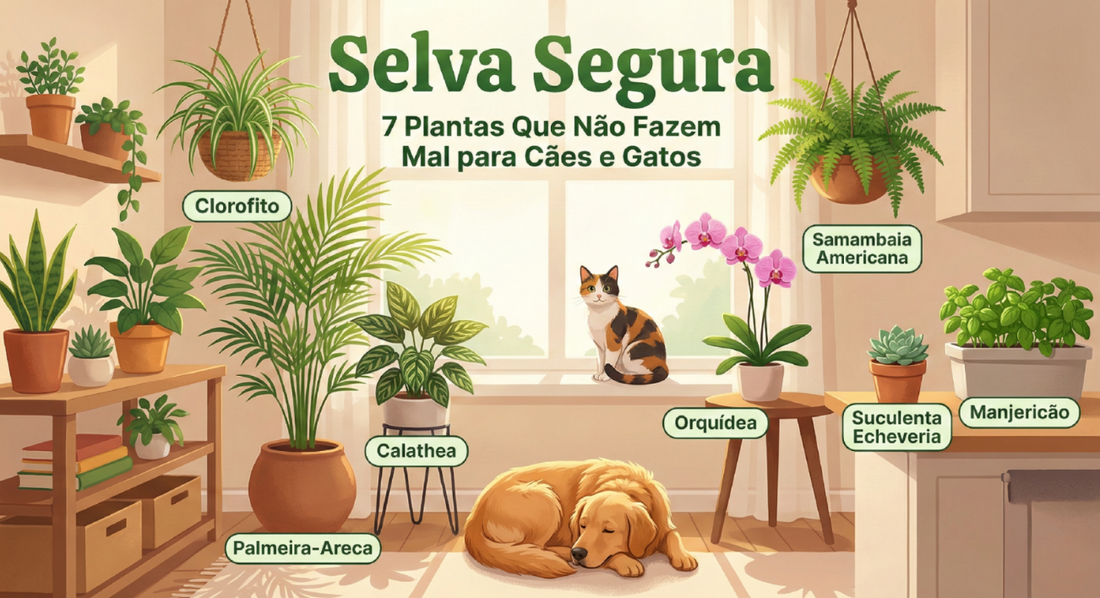 Selva Segura: 7 Plantas Que Não Fazem Mal para Cães e Gatos
