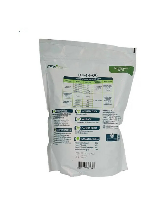 Maxgreen 04-14-08 - Fertilizante Mineral Misto 1kg